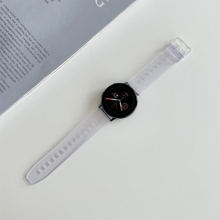 For Samsung Galaxy Watch Active 2/Garmin Venu 20mm Universal Discoloration in Sun Silicone Replacement Strap Watchband, For Samsung Galaxy Watch Active 2