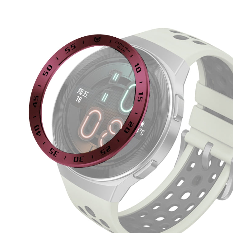 For Huawei Watch GT2e Smart Watch Stainless Steel Bezel Ring, A Version Time, E Version Speed
