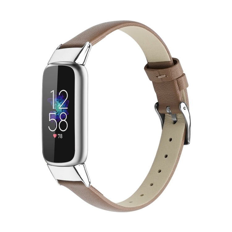 For Fitbit Luxe Leather Replacement Strap Watchband, S