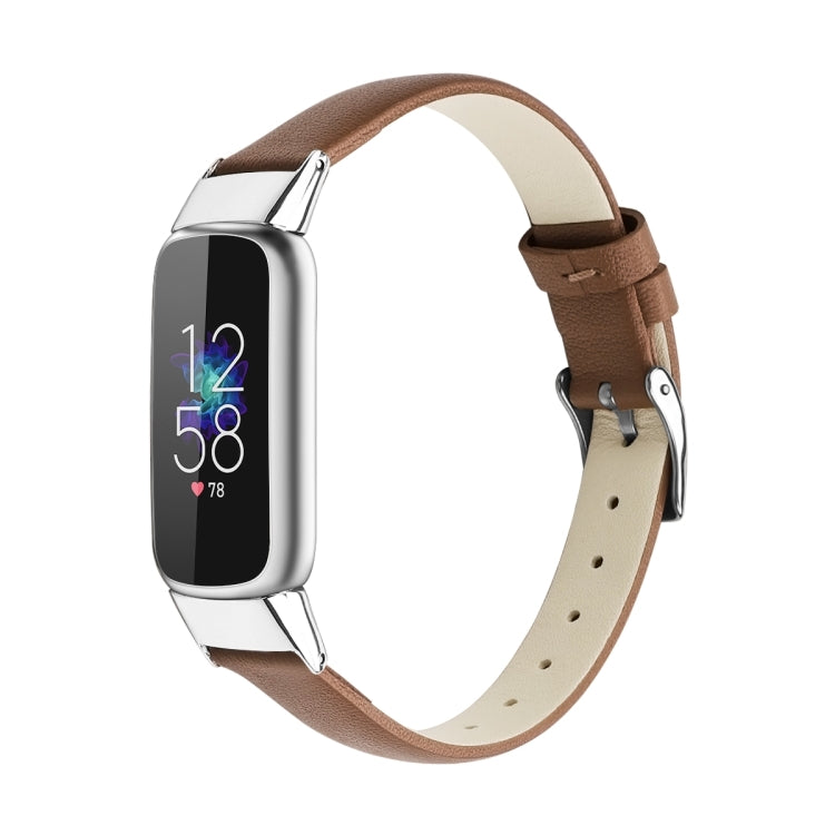 For Fitbit Luxe Leather Replacement Strap Watchband, S