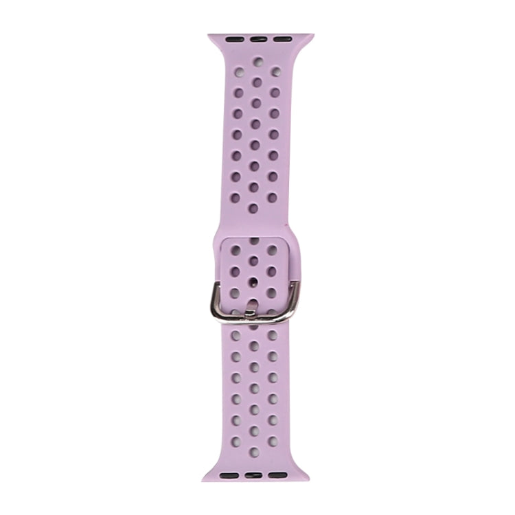 Silicone Replacement Watchband For Apple Watch Series, 7 41mm / 6 & SE & 5 & 4 40mm / 3 & 2 & 1 38mm
