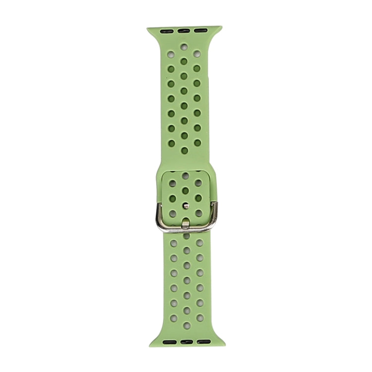 Silicone Replacement Watchband For Apple Watch Series, 7 41mm / 6 & SE & 5 & 4 40mm / 3 & 2 & 1 38mm