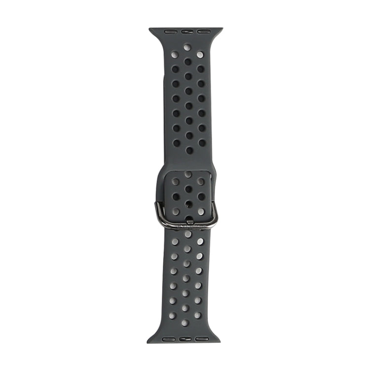 Silicone Replacement Watchband For Apple Watch Series, 7 41mm / 6 & SE & 5 & 4 40mm / 3 & 2 & 1 38mm