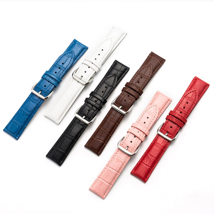 Two-layer Cowhide Leather Bamboo Joint Texture Replacement Strap Watchband, 10mm, 14mm, 16mm, 18mm, 20mm, 22mm, 24mm, 12mm