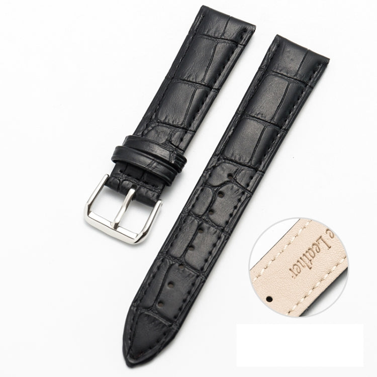 Two-layer Cowhide Leather Bamboo Joint Texture Replacement Strap Watchband, 10mm, 14mm, 16mm, 18mm, 20mm, 22mm, 24mm, 12mm