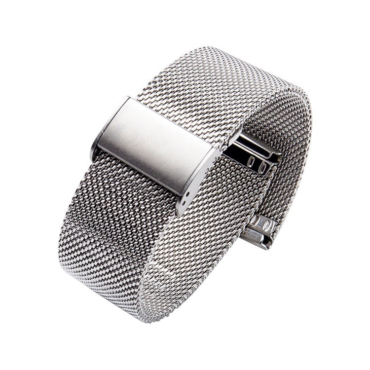 304 Stainless Steel Single Buckle Replacement Strap Watchband, 18mm, 20mm, 22mm