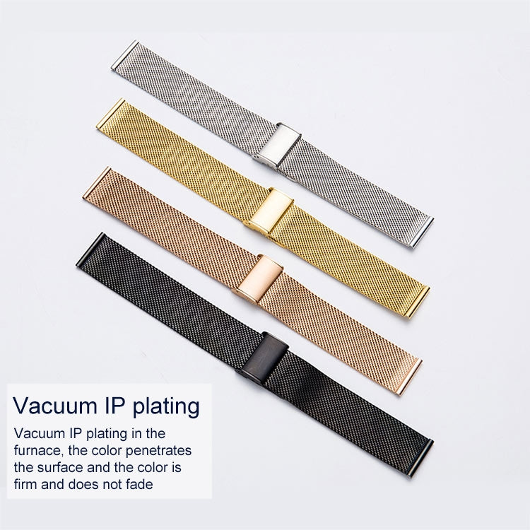 304 Stainless Steel Single Buckle Replacement Strap Watchband, 18mm, 20mm, 22mm