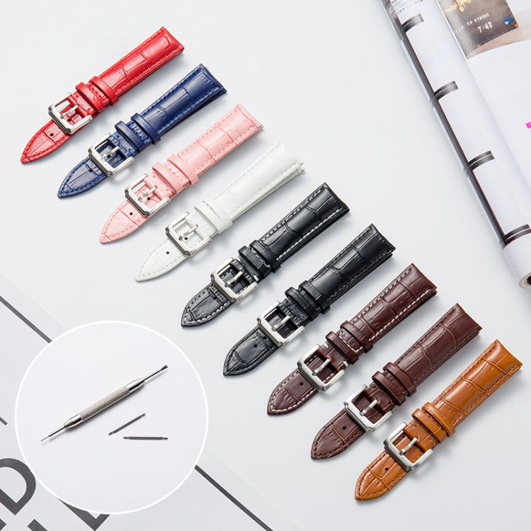 Calf Leather Replacement Strap Watchband, 24mm