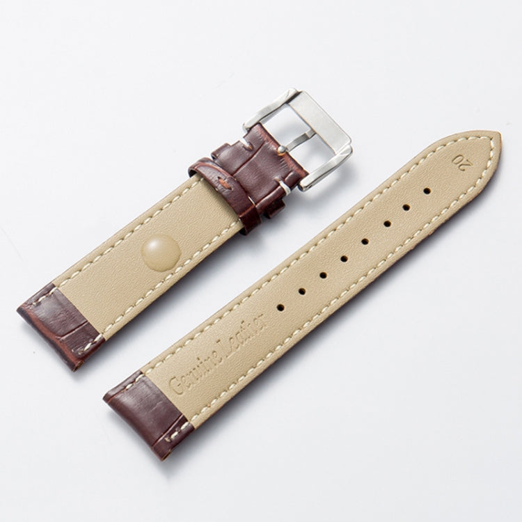 Calf Leather Replacement Strap Watchband, 24mm