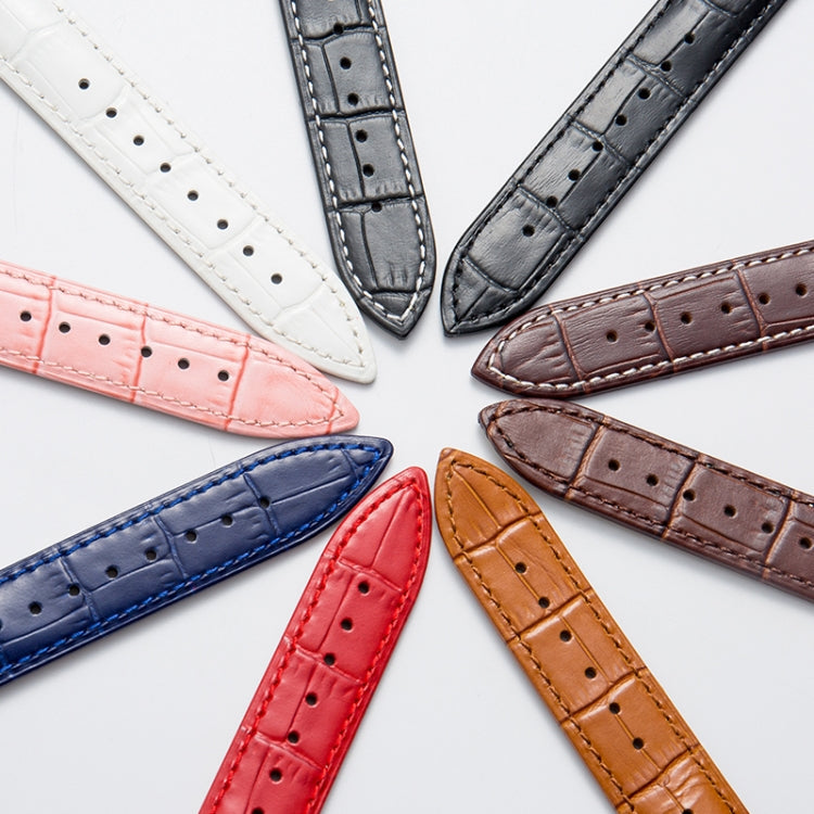 Calf Leather Replacement Strap Watchband, 24mm