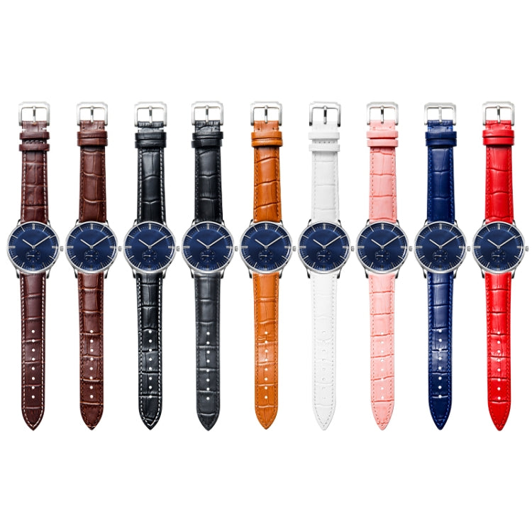 Calf Leather Replacement Strap Watchband, 24mm