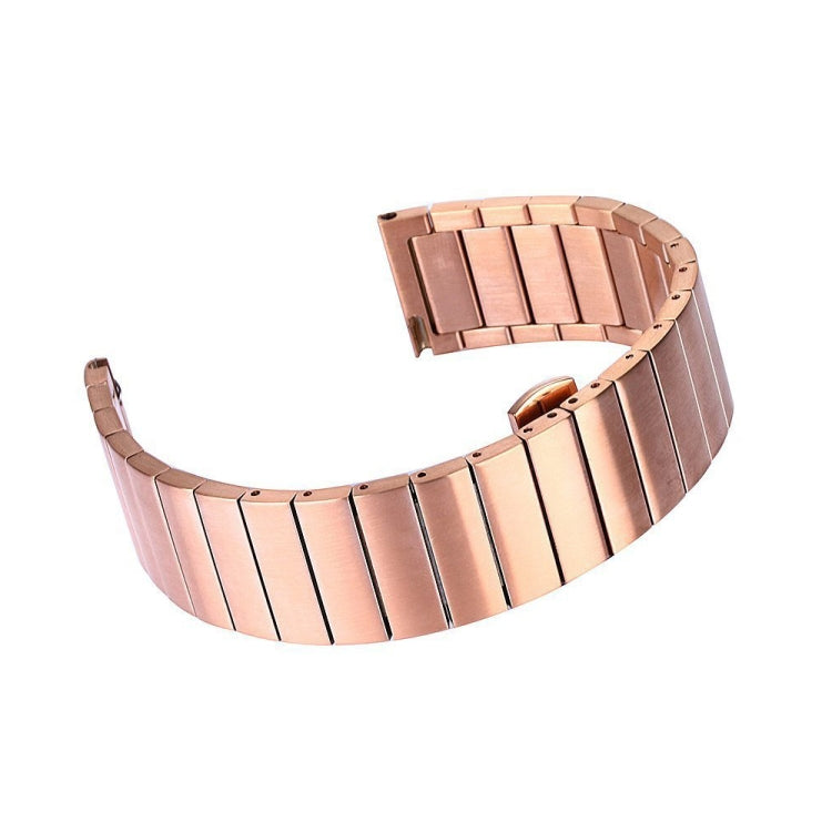 For Samsung Smart Watch One-bead Steel Butterfly Buckle Replacement Strap Watchband, 18mm, 20mm, 22mm