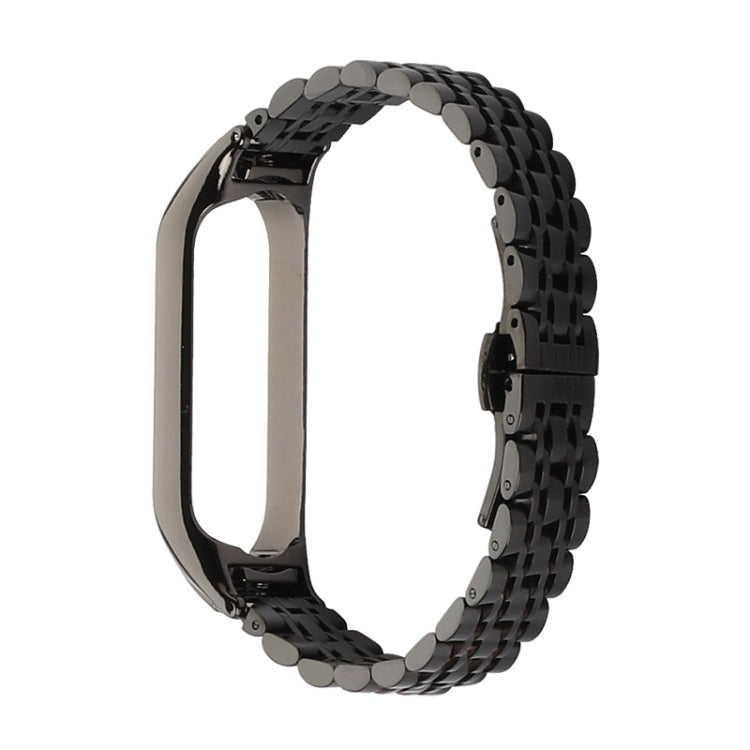 Seven-beads Stainless Steel Replacement Strap Watchband, For Xiaomi Mi Band 6 / 5, For Xiaomi Mi Band 4 / 3