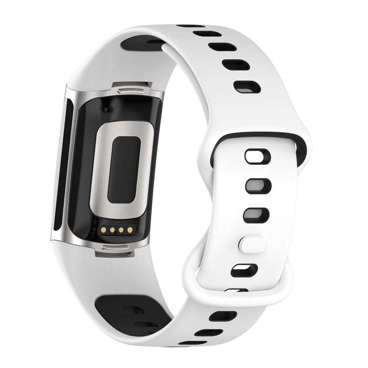 Two-color Silicone Replacement Strap Watchband, For Fitbit Charge 5