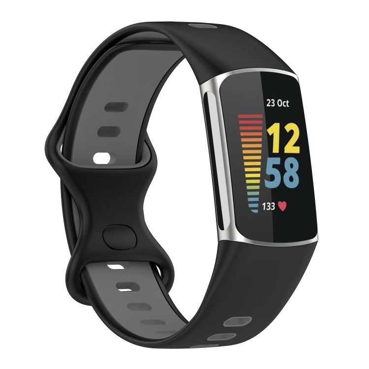 Two-color Silicone Replacement Strap Watchband, For Fitbit Charge 5