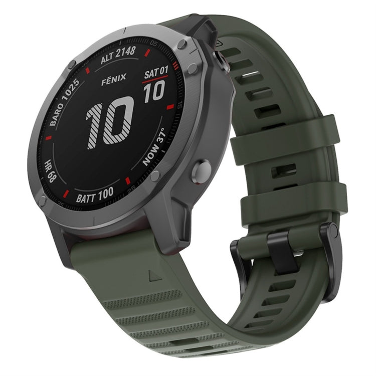 For Garmin Fenix 6 22mm Silicone Smart Watch Replacement Strap Wristband