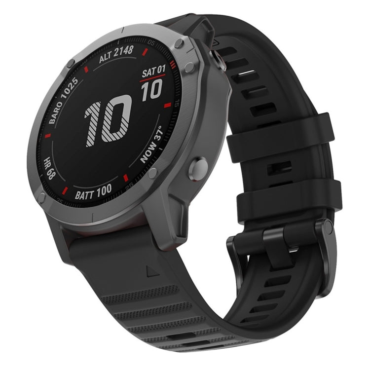 For Garmin Fenix 6X 26mm Silicone Smart Watch Replacement Strap Wristband