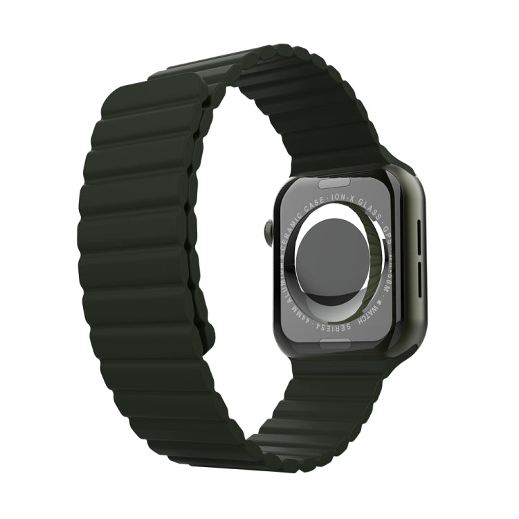 Integrated Silicone Replacement Strap Watchband For Apple Watch Series, 7 41mm / 6&SE&5&4 40mm / 3&2&1 38mm, 7 45mm / 6&SE&5&4 44mm / 3&2&1 42mm