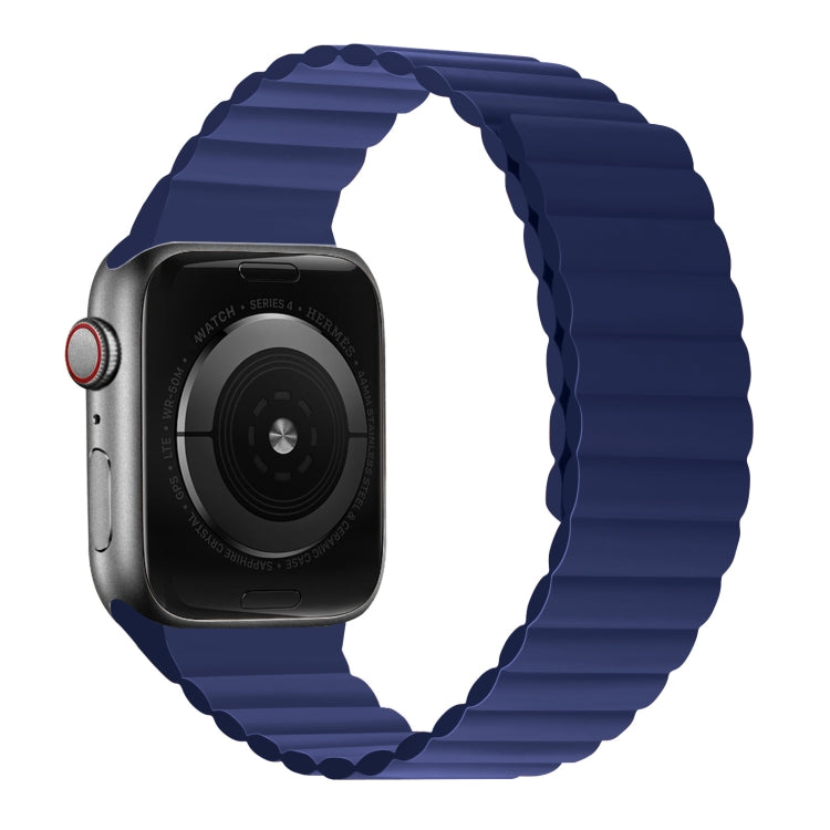 Silicone Magnetic Integrated Long Strap Watchband For Apple Watch Series, 7 41mm / 6&SE&5&4 40mm / 3&2&1 38mm, 7 45mm / 6&SE&5&4 44mm / 3&2&1 42mm