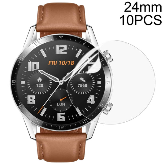 10 PCS TPU Round HD Soft Hydrogel Film Watch Screen Protector, D24mm, D25mm, D26mm, D27mm, D28mm, D29mm, D30mm, D31mm, D32mm, D33mm, D34mm, D35mm, D36mm, D37mm, D38mm, D39mm, D40mm, D41mm, D42mm, D43mm, D44mm, D45mm, D46mm