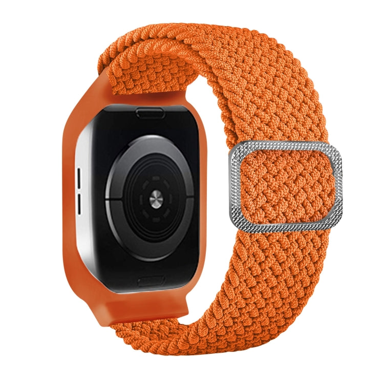 TPU Frame Buckle Braid Integrated Replacement Watchband For Apple Watch Series, 6 & SE & 5 & 4 40mm / 3 & 2 & 1 38mm, 6 & SE & 5 & 4 44mm / 3 & 2 & 1 42mm