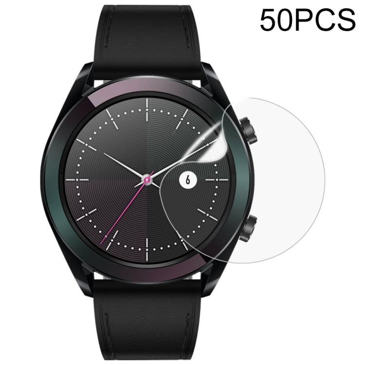 50 PCS Soft Hydrogel Film Watch Screen Protector, For Huawei Watch GT Active, For Huawei Watch GT Elegant, For Honor Magic Watch 2 42mm, For Honor Magic Watch 2 46mm, For Honor Magic Watch 46mm