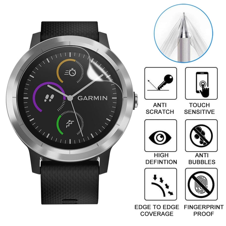 50 PCS Soft Hydrogel Film Watch Screen Protector, For Garmin Vivoactive 3, For Garmin Vivoactive 4, For Garmin Vivoactive 4S