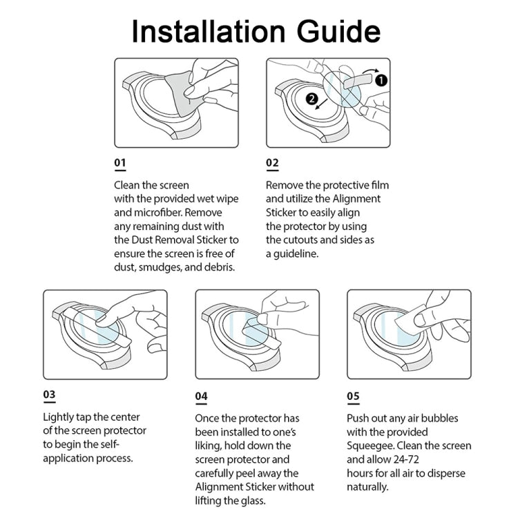 50 PCS Soft Hydrogel Film Watch Screen Protector, For Garmin Vivoactive 3, For Garmin Vivoactive 4, For Garmin Vivoactive 4S
