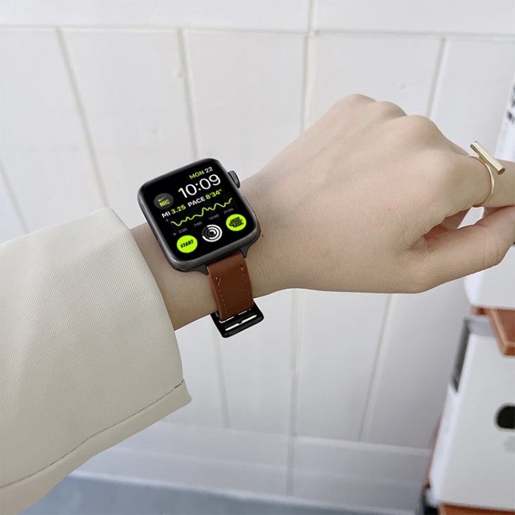 Leather Watchband For Apple Watch Series, 7 41mm / 6&SE&5&4 40mm / 3&2&1 38mm, 7 45mm / 6&SE&5&4 44mm / 3&2&1 42mm