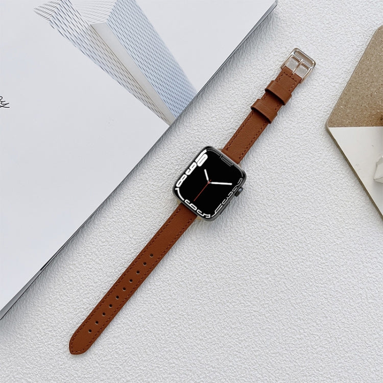 Leather Watchband For Apple Watch Series, 7 41mm / 6&SE&5&4 40mm / 3&2&1 38mm, 7 45mm / 6&SE&5&4 44mm / 3&2&1 42mm