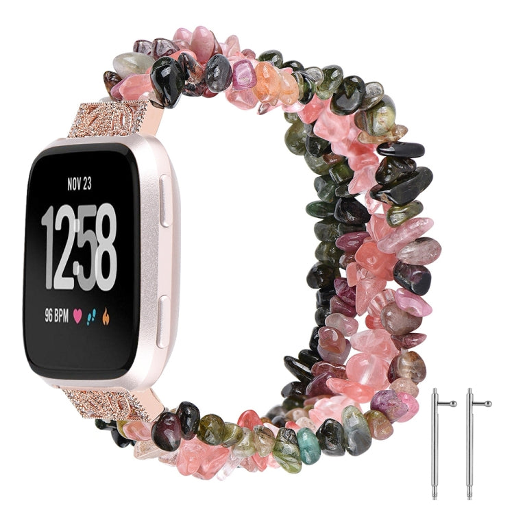 Rough Stone Bracelet Watchband, For Fitbit Versa