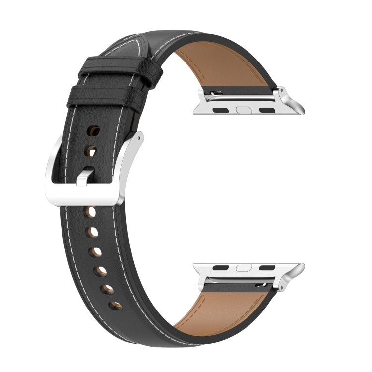 Genuine Leather Watchband, Size: Small Size For Apple Watch Series 7 41mm / 6&SE&5&4 40mm / 3&2&1 38mm, Size: Small Size For Apple Watch Series 8&7 41mm / SE 2&6&SE&5&4 40mm / 3&2&1 38mm