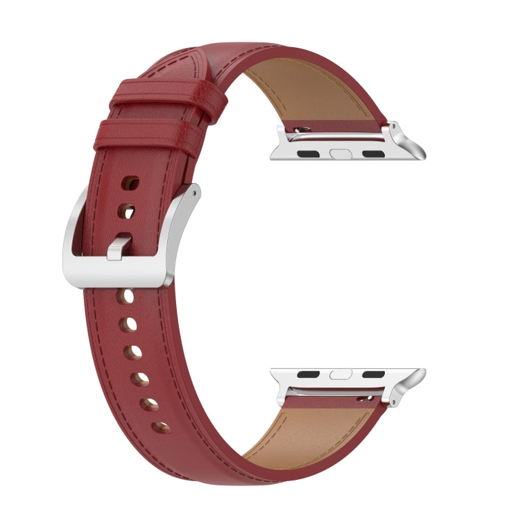 Genuine Leather Watchband, Size: Small Size For Apple Watch Series 7 41mm / 6&SE&5&4 40mm / 3&2&1 38mm, Size: Small Size For Apple Watch Series 8&7 41mm / SE 2&6&SE&5&4 40mm / 3&2&1 38mm