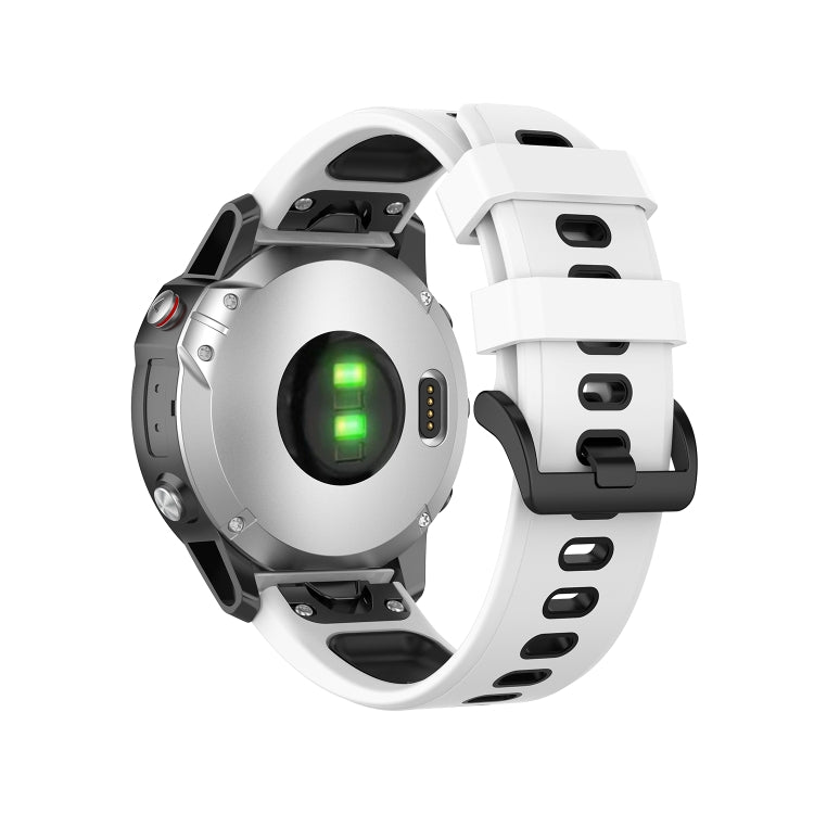 22mm Quick Release Two-color Silicone Strap for Garmin Fenix 7 / EPIX