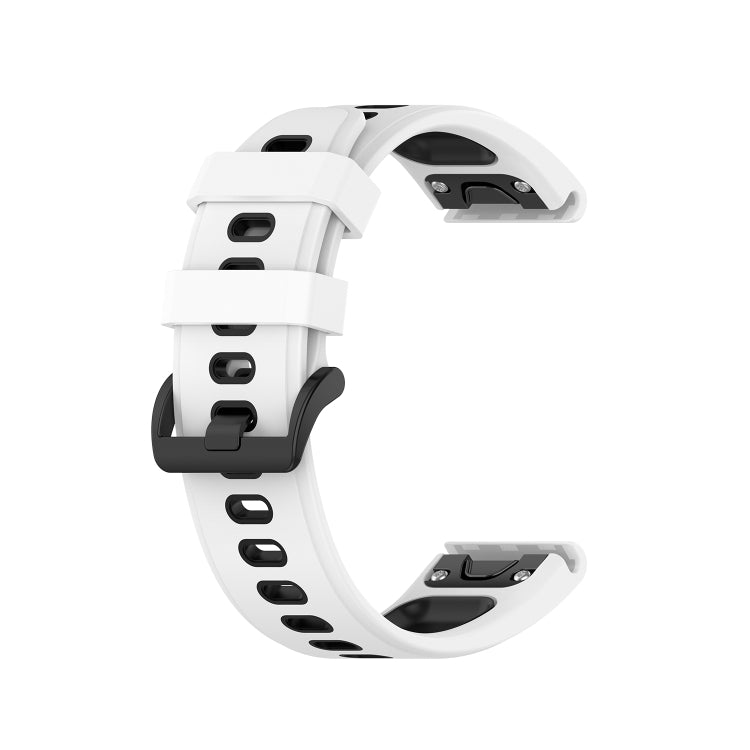 22mm Quick Release Two-color Silicone Strap for Garmin Fenix 7 / EPIX