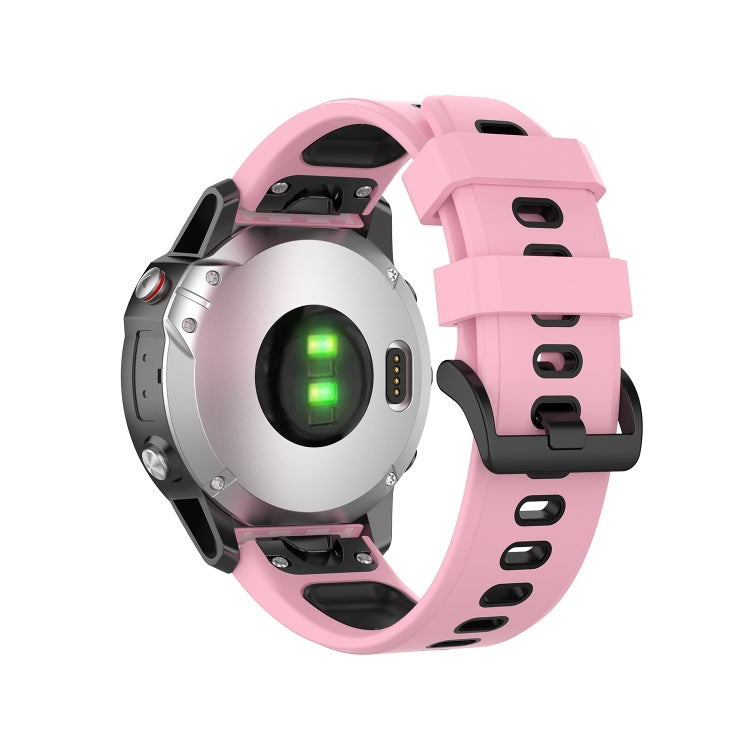 22mm Quick Release Two-color Silicone Strap for Garmin Fenix 7 / EPIX