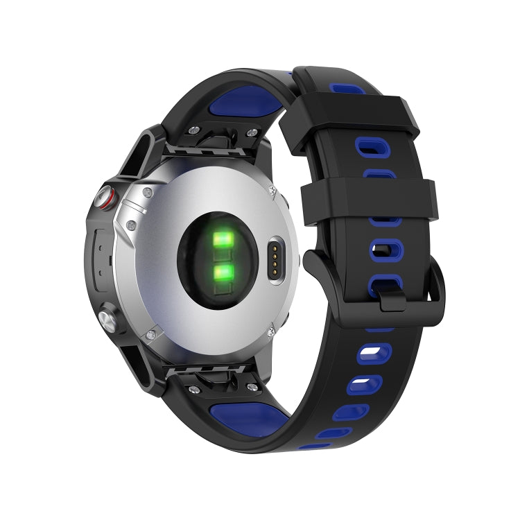 22mm Quick Release Two-color Silicone Strap for Garmin Fenix 7 / EPIX