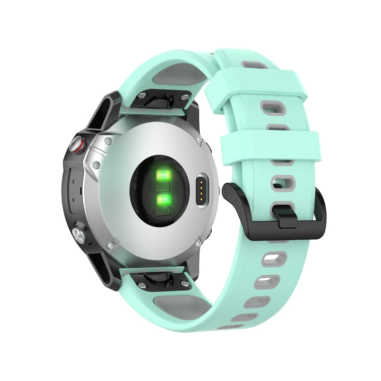 22mm Quick Release Two-color Silicone Strap for Garmin Fenix 7 / EPIX