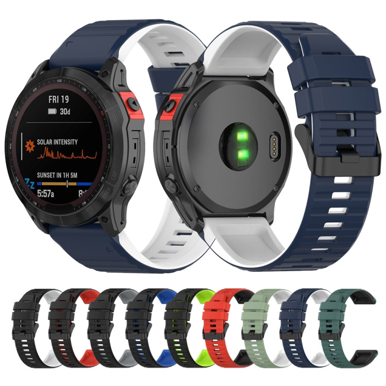 Two-color Silicone Watchband, 22mm, 26mm