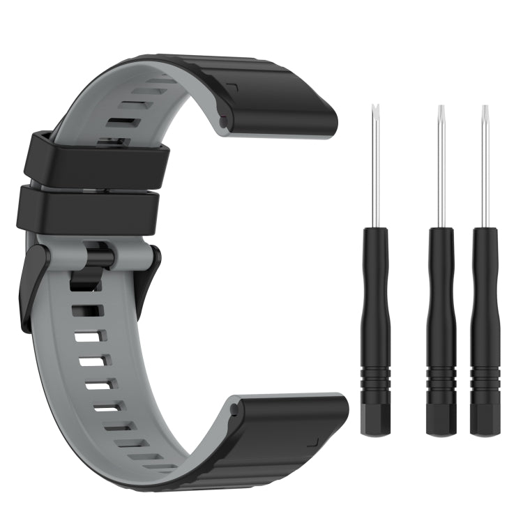 Two-color Silicone Watchband, 22mm, 26mm