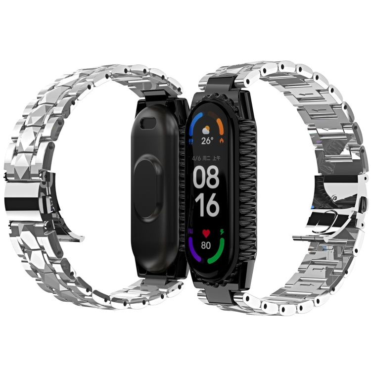 Stainless Steel Watchband, For Huawei Band 6 / Honor Band 6, For Xiaomi Mi Band 6 / 5