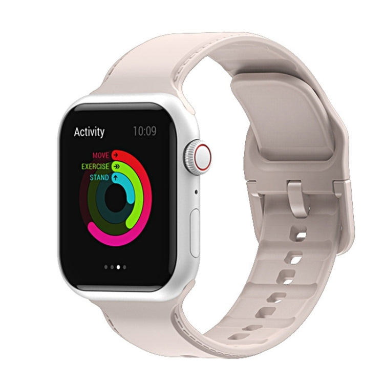 Silicone Stitching Watchband For Apple Watch Series, 7 41mm / 6&SE&5&4 40mm / 3&2&1 38mm, 7 45mm / 6&SE&5&4 44mm / 3&2&1 42mm