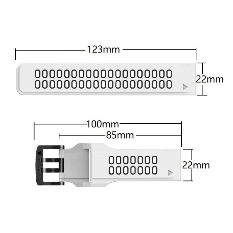 Quick Release Double Row Silicone Watchband, For Garmin Fenix 6, For Garmin Fenix 6X