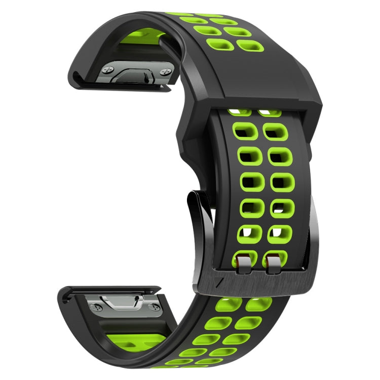 Quick Release Double Row Silicone Watchband, For Garmin Fenix 6, For Garmin Fenix 6X