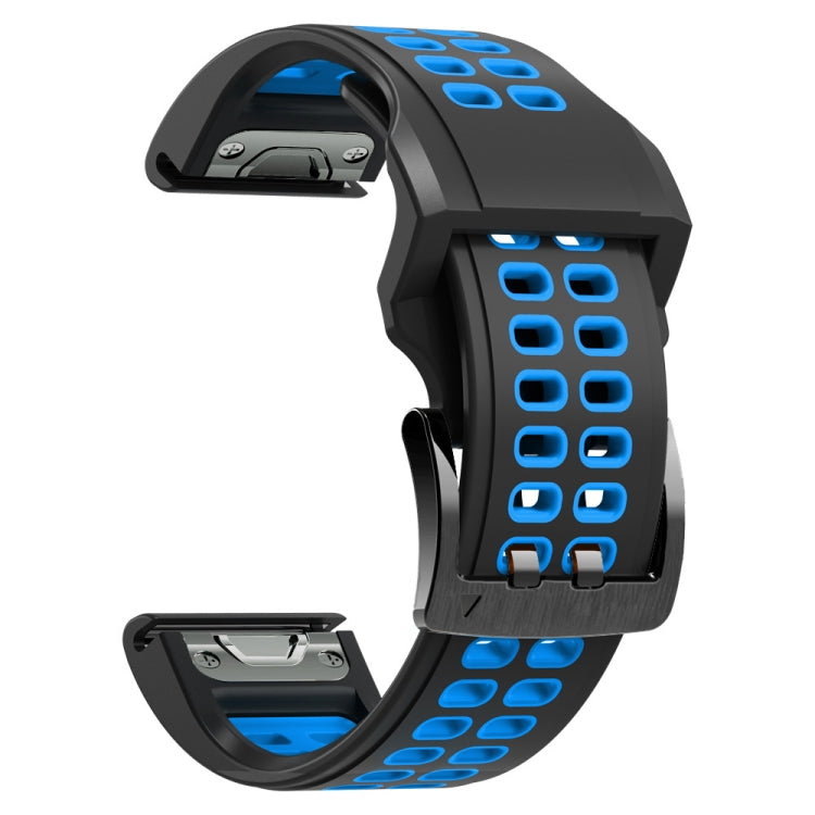 Quick Release Double Row Silicone Watchband, For Garmin Fenix 6, For Garmin Fenix 6X