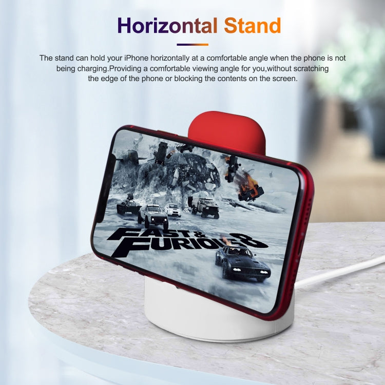 A001 3 In 1 Silicone Charging Holder for iPhone / iWatch / AirPods