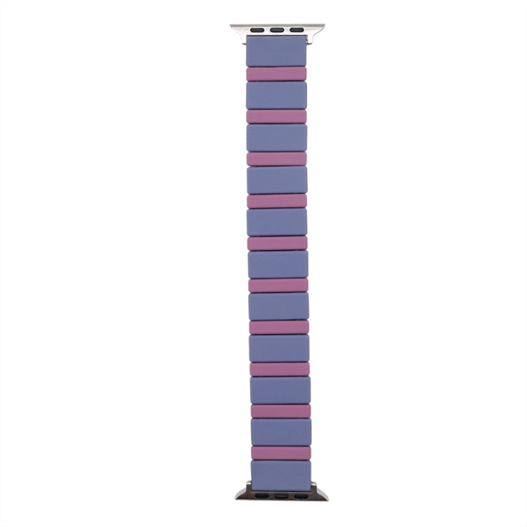 Silicone Splicing Watchband For Apple Watch Series, 7 41mm / 6&SE&5&4 40mm / 3&2&1 38mm, 7 45mm / 6&SE&5&4 44mm / 3&2&1 42mm