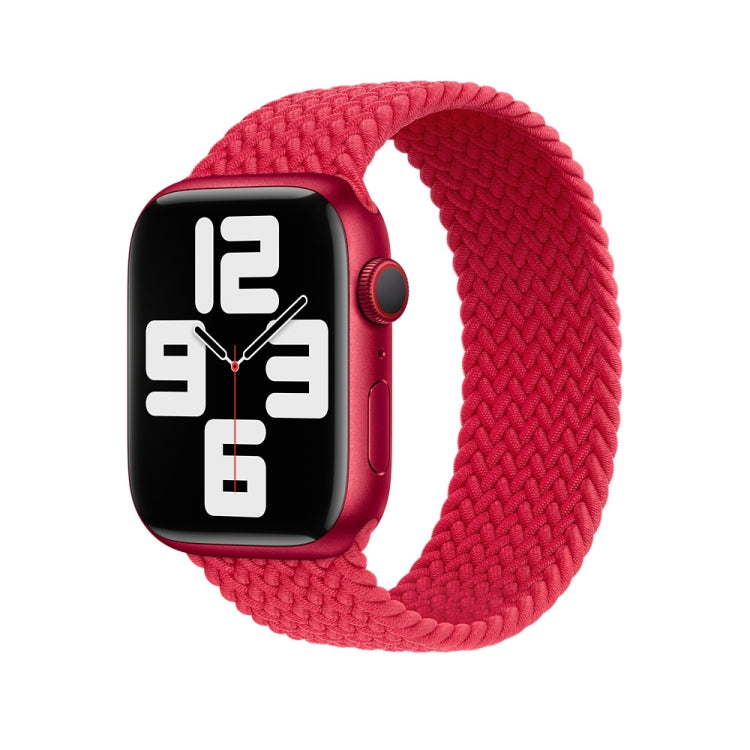 Nylon Braided Watch Band For Apple Watch Series 7 41mm / 6&SE&5&4 40mm / 3&2&1 38mm, 130mm, 145mm, 155mm