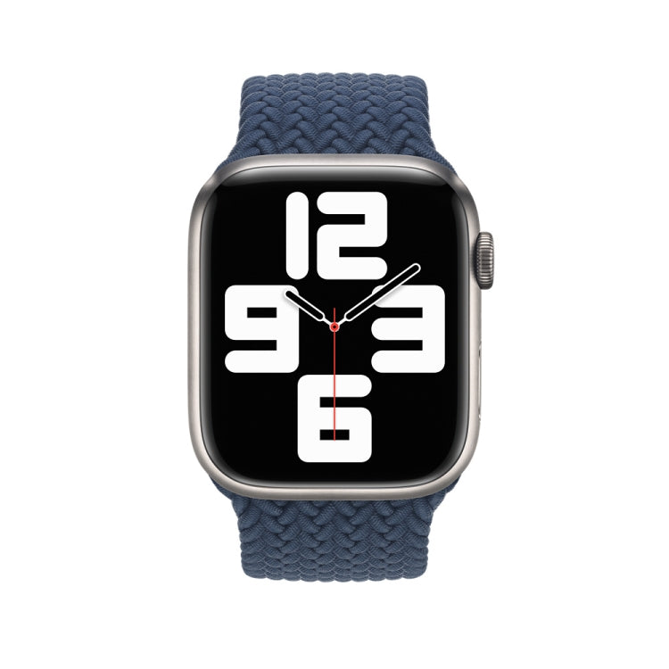 Nylon Braided Watch Band For Apple Watch Series 7 45mm / 6&SE&5&4 44mm / 3&2&1 42mm, 135mm, 150mm, 165mm