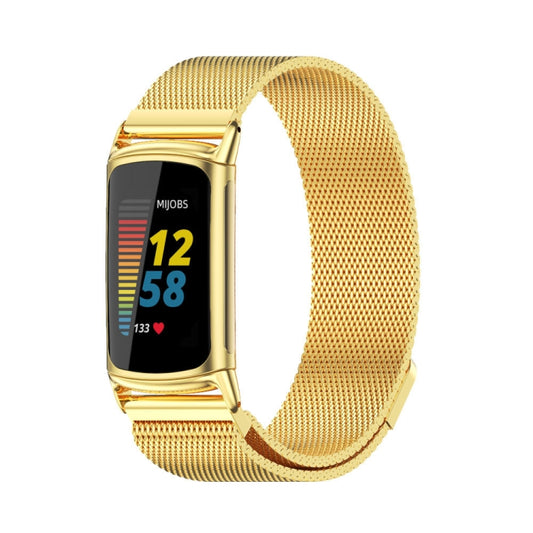 Mijobs Magnetic Metal Watch Band, For Fitbit Charge5